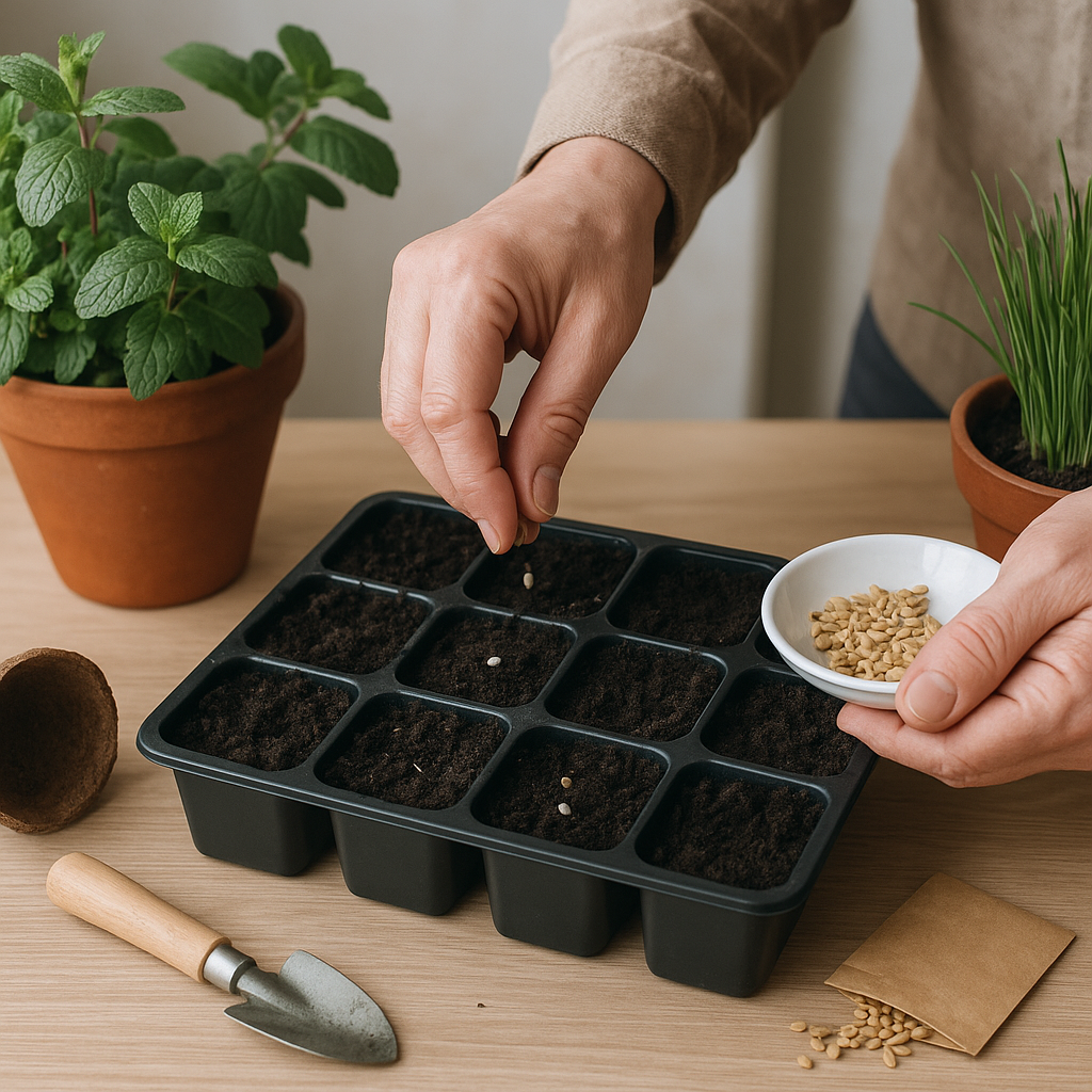 Jak wysiewać zioła w domu i ogrodzie