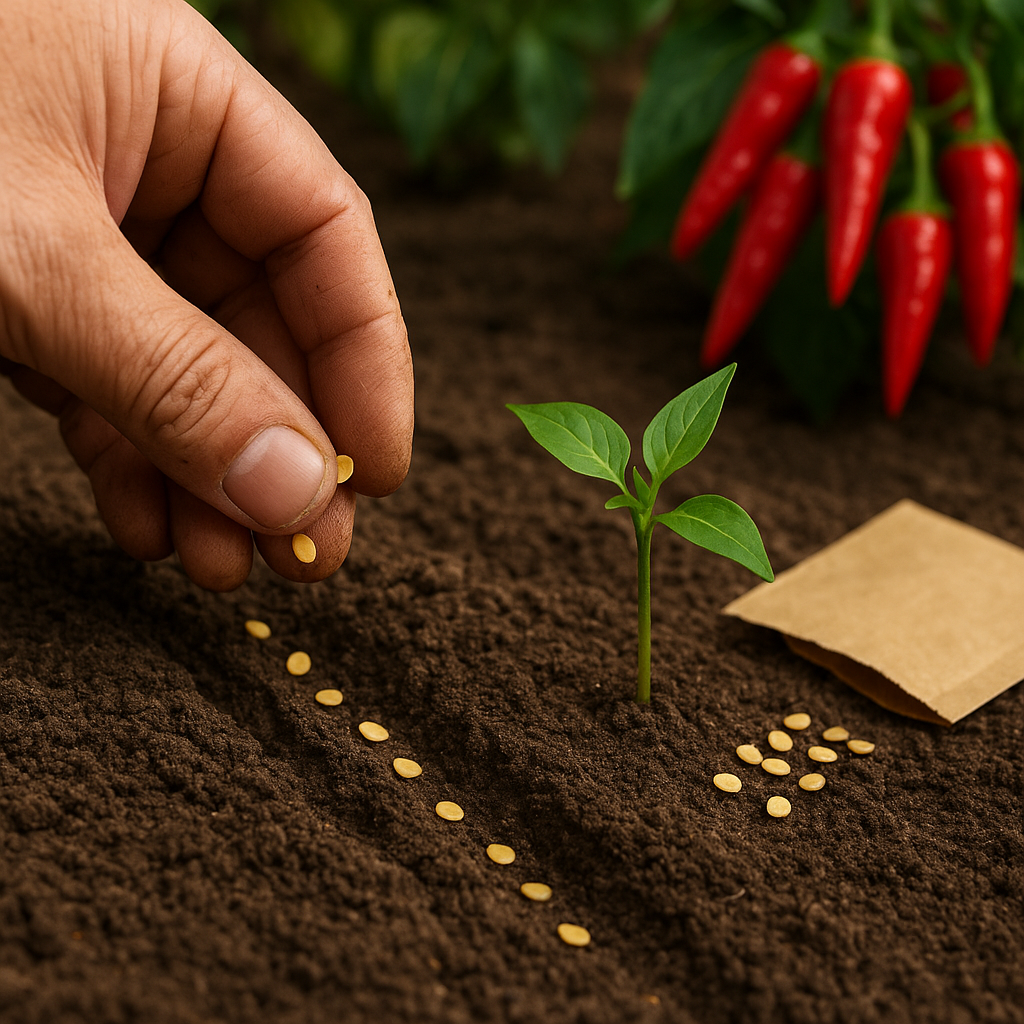 Siew papryki chili