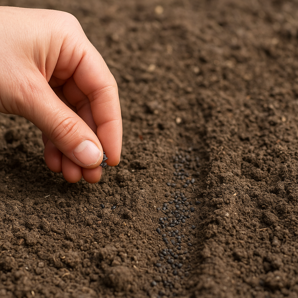 Jak siać nasiona bardzo drobne