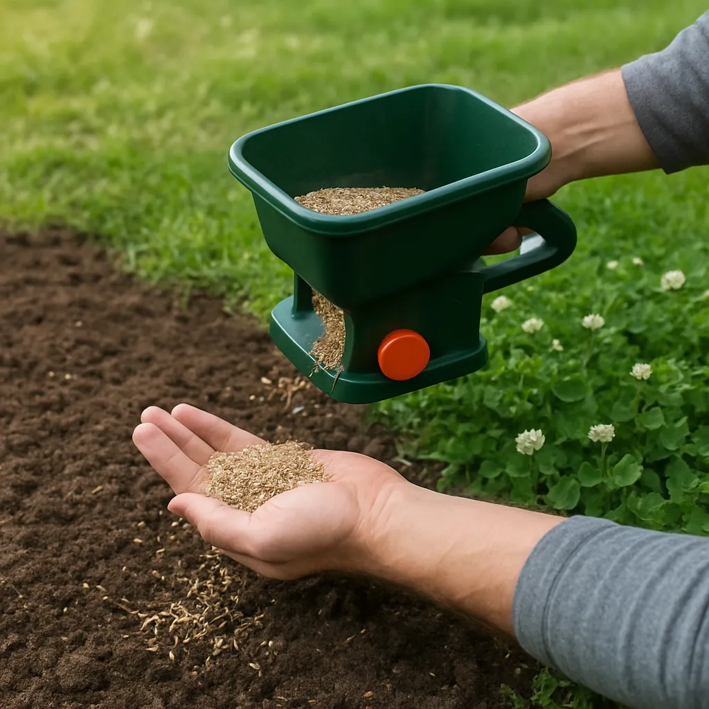 Jak siać trawę z koniczyną